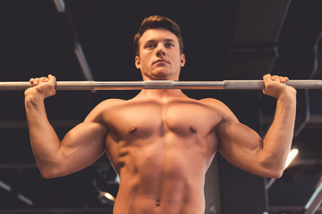 Wall Mural - Man at the gym