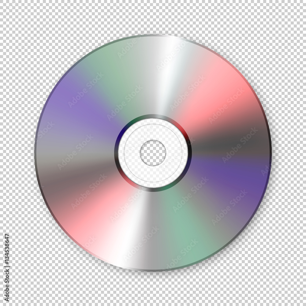 Realistic vector cd icon. Design template. - obrazy, fototapety, plakaty 