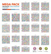 © Saiful - Mega Pack Icon set bundle Hexagon long shadow