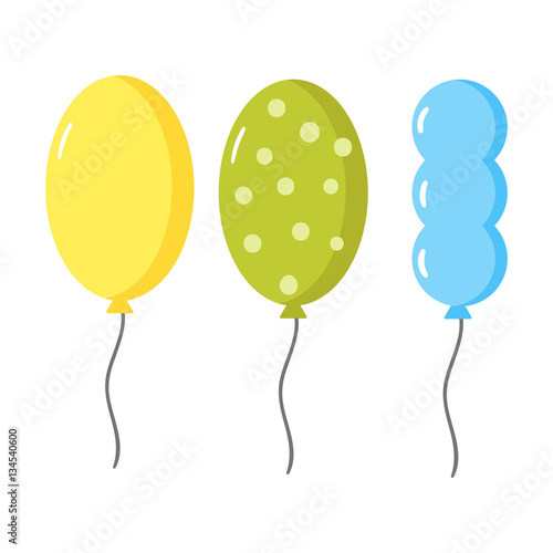 Balloons vector set.