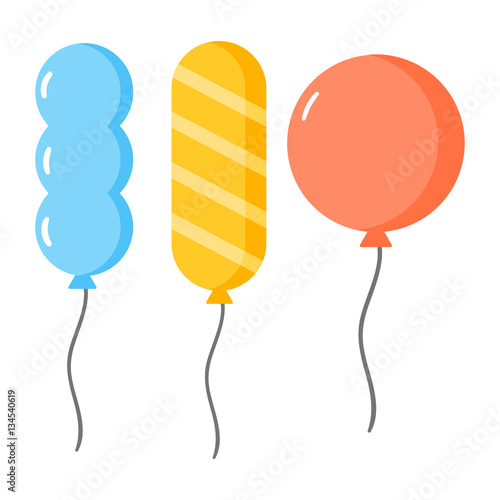 Balloons vector set.