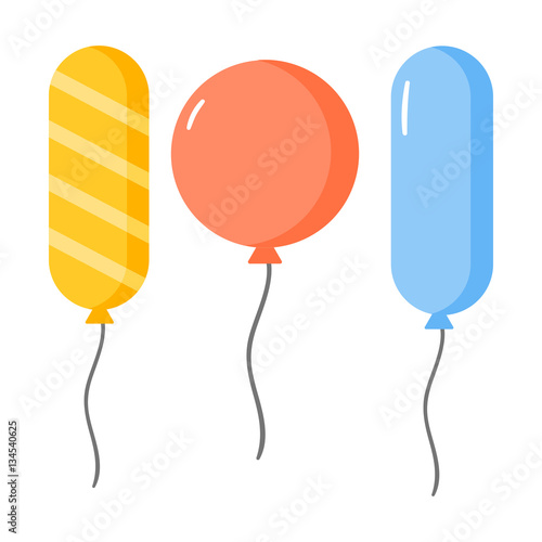 Balloons vector set.