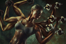 Strong Woman Bodybuilder