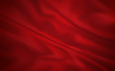 Wall Mural - red fabric background