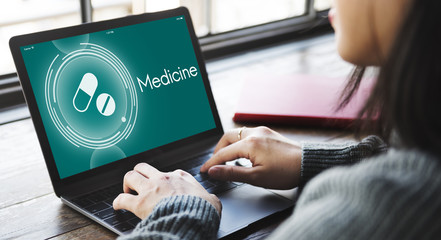 Wall Mural - medicine drugs reminder healthcare graphic concept