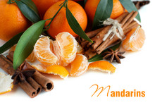 Mandarins With Leaves And Spices