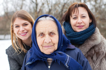 Female generations outdoor