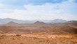 Desert landscape background global warming concept