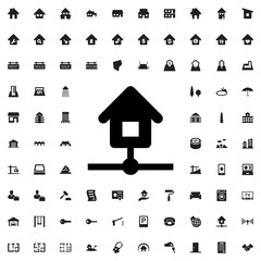 Poster - home icon illustration