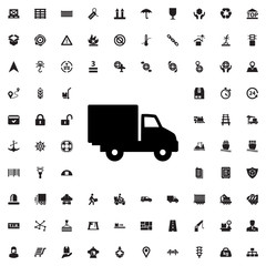 Poster - delivery car icon illustration