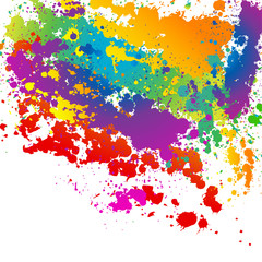 Wall Mural - Colorful splashes background Vector Illustration