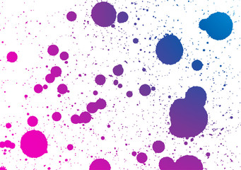 Wall Mural - Colorful splashes hand made tracing from sketch Vector Illustration