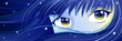 Moonie - blue-haired Manga Girl
