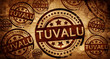 Tuvalu, vintage stamp on paper background