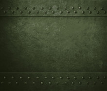 Green Military Metal Armor Background