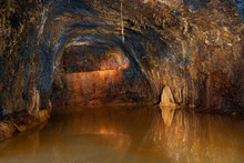 Underground Lake In The Grotto Of The Fairies