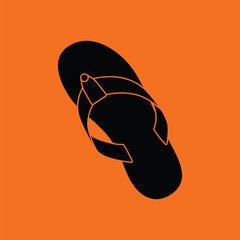 Poster - Flip flop icon