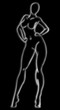 © Sergey Ksenofontov - Sketch of the naked sports girl