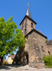widenkirche, an ancient church in weida, germany