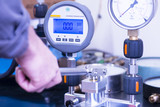 Fototapeta  - Digital pressure gauge to be calibrated