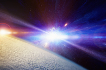 Wall Mural - catastrophic stellar explosion of supernova
