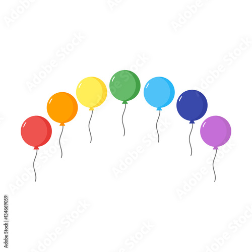 Balloons vector set.