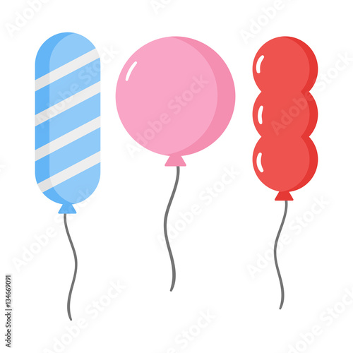 Balloons vector set.