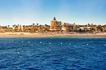 Wall Mural - Coast of Hurghada on a sunny day