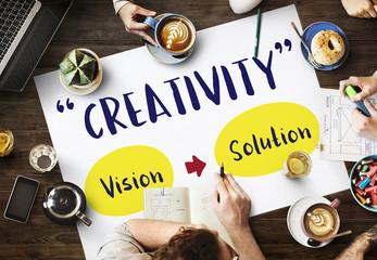 Wall Mural - creativity vision thinking imagination concept