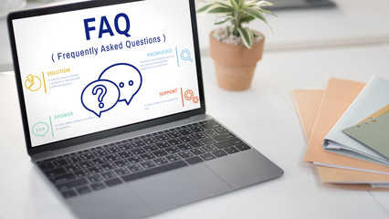 Wall Mural - frequently asked questions solution concept