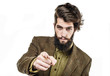 © MIGUEL GARCIA SAAVED - young bearded man pointing you