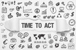 © magele-picture - Time to ACT / weißes Papier mit Symbole
