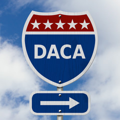 Wall Mural - DACA USA Interstate highway sign