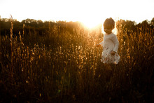 Girl In Wheat Field 