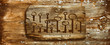 © dpaint - rusty medieval keys on worn out wood table