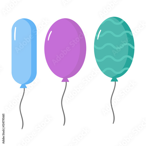 Balloons vector set.