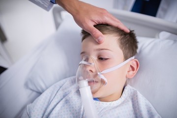 Sticker - Doctor examining patient in corridor