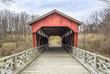 Shaeffer Campbell Covered Bridge In St. Clairsville, Ohio