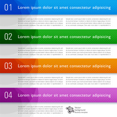 Wall Mural - Infographics Web Banner & Label Design