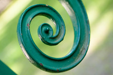 Close Up Of A Spiral Green Spiral