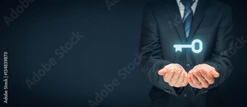 Cuadros en Lienzo Key to success or solution