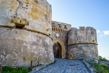 Gate at Milazzo castle, Sicily