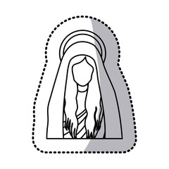 Wall Mural - Holy virgin mary icon vector illustration graphic design