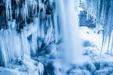Frozen Estonian Waterfall Jagala