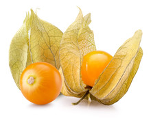 Cape Gooseberries Isolated On The White Background