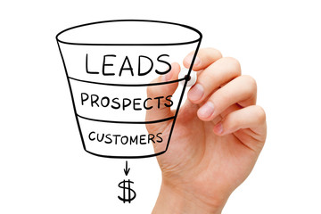 Sales Funnel Business Concept