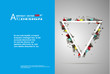 © Craftsman_s - Abstract composition, text frame surface, white, blue title sheet, a4 brochure issue, creative figure, triangle contour icon, logo construction, banner form texture, flyer fiber, EPS10 backdrop