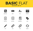 © Vector Icons - Basic set of blogger icons