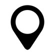 Black symbol location guide icon design, vector illustration