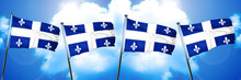 Quebec Flag, 3D Rendering